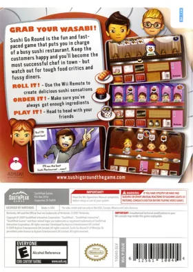 Sushi Go Round box cover back